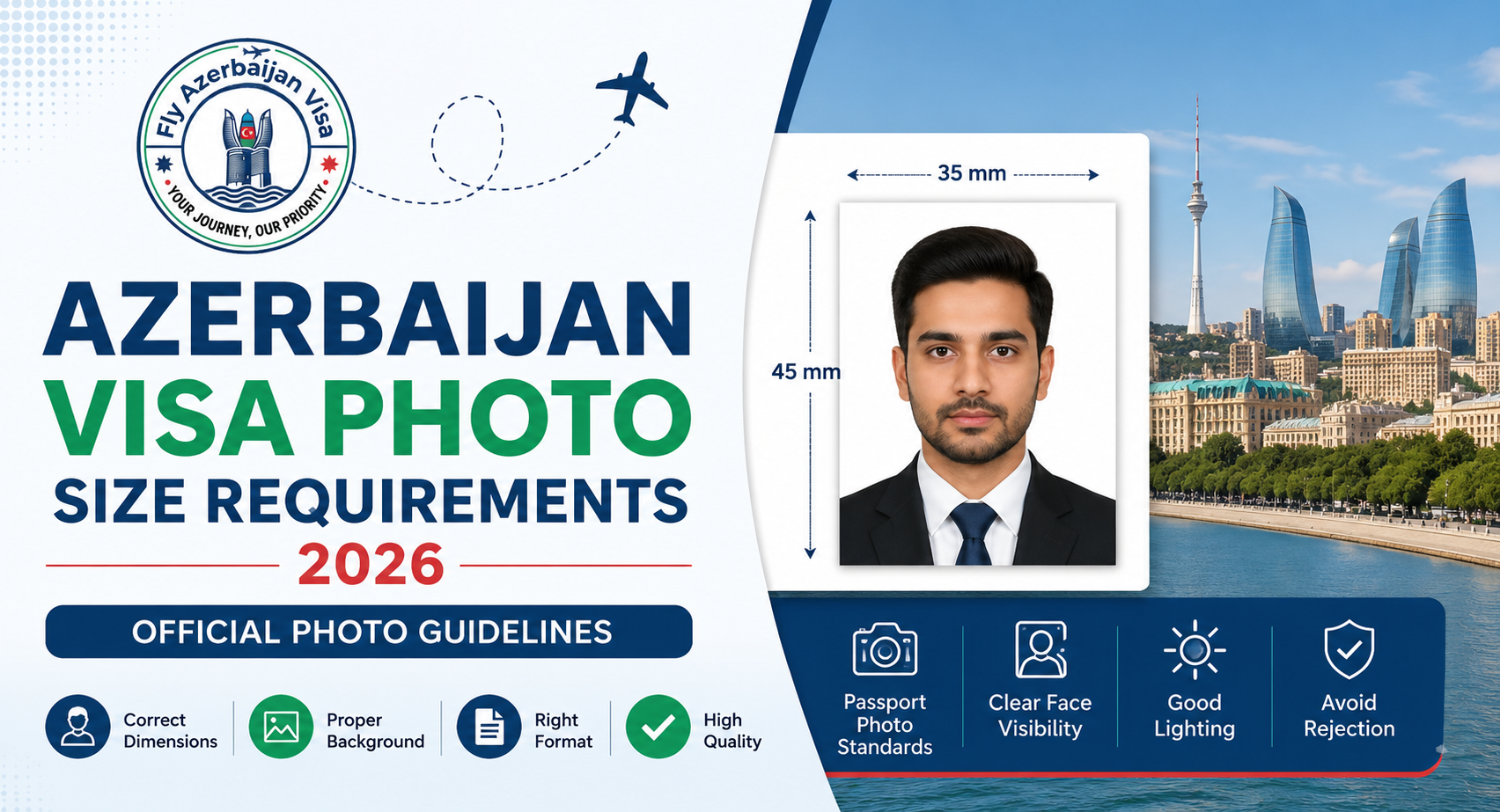 Azerbaijan Visa Photo Size Requirements 2026 | Official Photo Guidelines